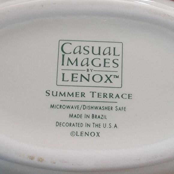 Lenox China Gravy Boat Summer Terrace Pattern Replacement Collector - Picture 8 of 8
